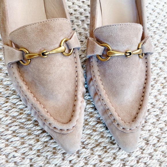 Koko + Palenki Suede Horsebit Loafer Heels – Women’s Size 8 - Picture 5 of 11